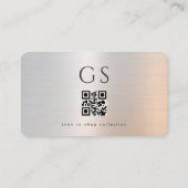 Winkel Metalen QR-code Visitekaartje  (Achterkant)