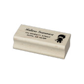 Winkel Ninja Meisje Retouradres Rubberstempel (Stempel)
