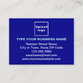 Winkel of winkel Blauwe Referral-Kaart Aanbevelingskaartje (Achterkant)