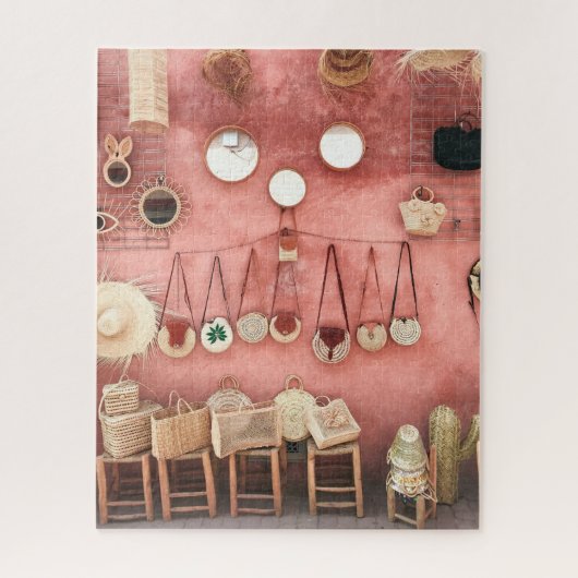 Winkel op de markt voor kruipers en stro legpuzzel (Verticaal)