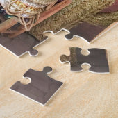 Winkel op de markt voor kruipers en stro legpuzzel (Zijkant)