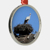 Winkel op nest metalen ornament (Rechts)