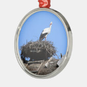 Winkel op nest metalen ornament (Links)