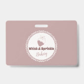 Winkel op suikerbakkerij Aangepaste koekjes Chocol Badge (Voorkant)