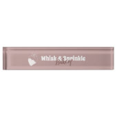 Winkel op suikerbakkerij Aangepaste koekjes Chocol Naambordje (Voorkant)