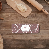 Winkel op suikerbakkerij Aangepaste koekjes Chocol Naamplaatje