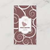 Winkel op suikerbakkerij Aangepaste koekjes Chocol Visitekaartje (Voorkant)