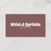 Winkel op suikerbakkerij Aangepaste koekjes Chocol Visitekaartje (Voorkant)