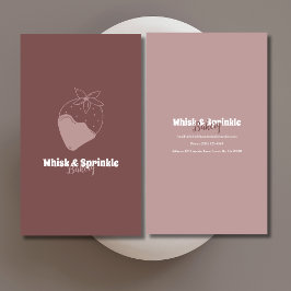 Winkel op suikerbakkerij Aangepaste koekjes Chocol Visitekaartje