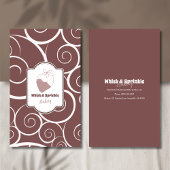 Winkel op suikerbakkerij Aangepaste koekjes Chocol Visitekaartje