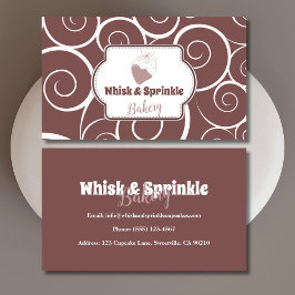 Winkel op suikerbakkerij Aangepaste koekjes Chocol Visitekaartje