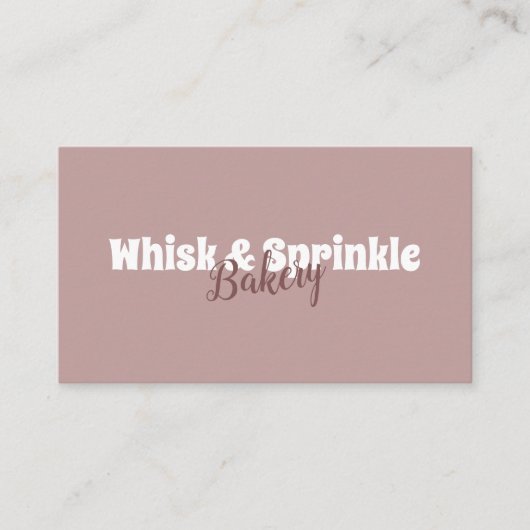 Winkel op suikerbakkerij Aangepaste koekjes Chocol Visitekaartje (Voorkant)