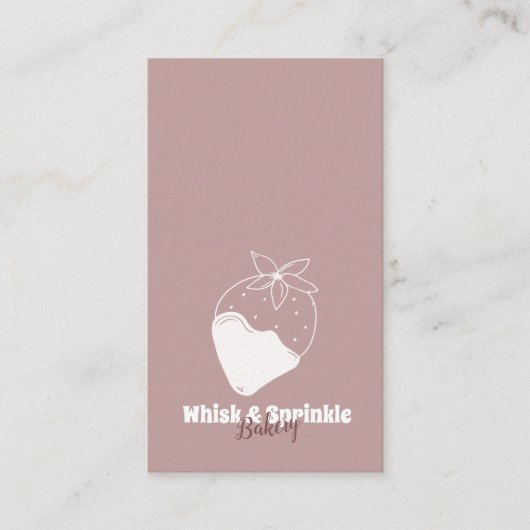 Winkel op suikerbakkerij Aangepaste koekjes Chocol Visitekaartje (Voorkant)