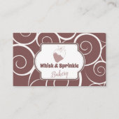 Winkel op suikerbakkerij Aangepaste koekjes Chocol Visitekaartje (Voorkant)
