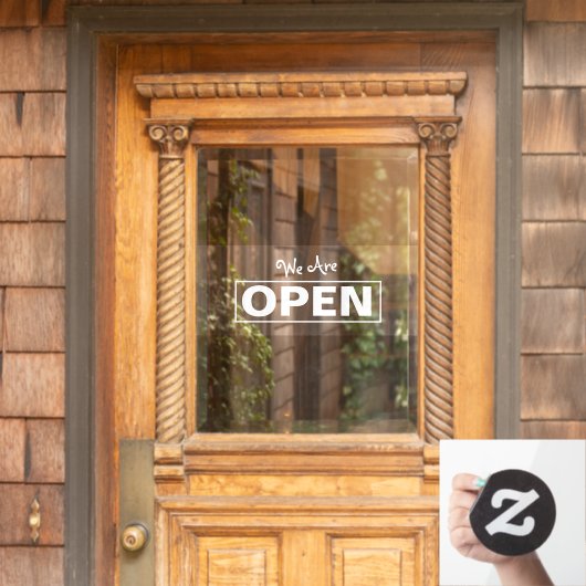 Winkel Open Raam Sticker (Huis Deur)