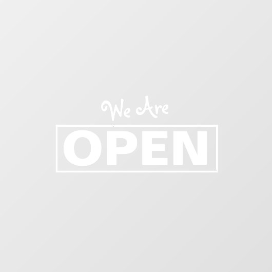 Winkel Open Raam Sticker (Vel)