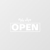 Winkel Open Venster Cling Raamsticker (Vel)