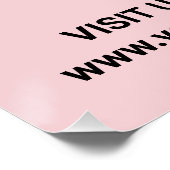 Winkel Openingstijden Met Logo + QR Code - Modern Perfect Poster (Hoek)