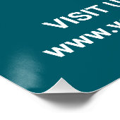 Winkel Openingstijden Met Logo + QR Code - Modern Perfect Poster (Hoek)