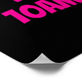 Winkel Openingstijden Teken, Zwart en Roze Teken Poster (Hoek)