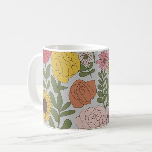 Winkel Prachtige Bloemen Mokken: Ideaal voor Huis  Koffiemok (Voorkant links)