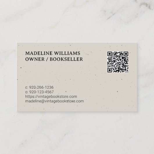  winkel QR-code Visitekaartje (Achterkant)