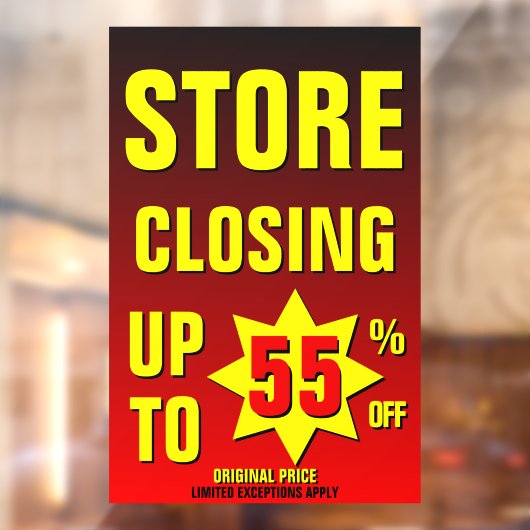Winkel Sluiting Aanpassen Tot 55% Korting Zakelijk Raamsticker (Vel 2)