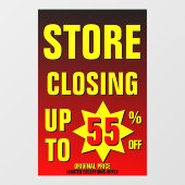 Winkel Sluiting Aanpassen Tot 55% Korting Zakelijk Raamsticker (Vel)
