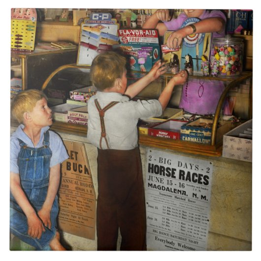 Winkel - Snoepjes voor ons beiden 1940 Tegeltje (Voorkant)