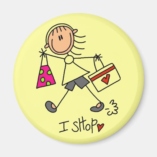Winkel Stickfiguur Magneet (Voorkant)