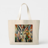 Winkel tas met een konijn portret (Achterkant)
