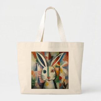 Winkel tas met een konijn portret