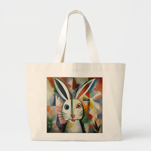 Winkel tas met een konijn portret (Voorkant)