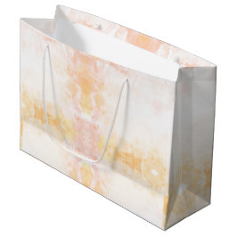 Winkel tas met een pastel waterverf ontwerp groot cadeauzakje