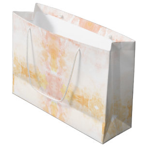 Winkel tas met een pastel waterverf ontwerp groot cadeauzakje