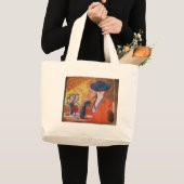 Winkel tas met portret van elegante vrouw (Voorkant (product))