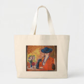 Winkel tas met portret van elegante vrouw (Voorkant)