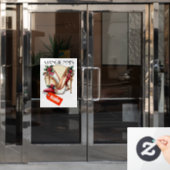 Winkel UITVERKOOP BORD Raamsticker (Kantoordeur)