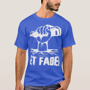 Winkel van de Faded Hair snijdende Barber T-shirt