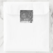 Winkel van Galanteries Vierkante Sticker (Tas)