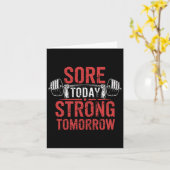Winkel Vandaag Sterke Morgen Bodybuilding Gym Kaart (Gele Bloem)