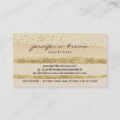 Winkel voor bakbenodigdheden voor gele speciaaling visitekaartje (Achterkant)