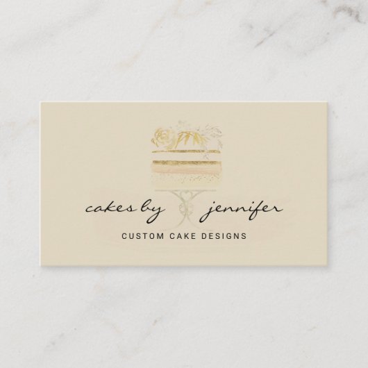 Winkel voor bakbenodigdheden voor gele speciaaling visitekaartje (Voorkant)