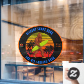 Winkel voor bietsuren van sportartikelen aanpassen raamsticker (Cafe Raam)