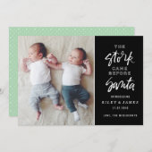 Winkel voor de aankondiging van Santa Birth-fotoka (Voorkant / Achterkant)