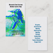 Winkel voor fietswinkel of winkel voor outdoorspor visitekaartje (Voorkant / Achterkant)