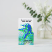 Winkel voor fietswinkel of winkel voor outdoorspor visitekaartje (Staand voorkant)