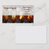 Winkel voor fijne wijn en gedistilleerde dranken visitekaartje (Voorkant / Achterkant)