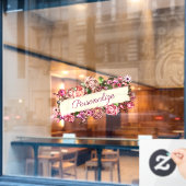   winkel voor meisjes raamsticker (Cafe Raam)