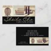 Winkel voor meubelen voor interieurontwerper visitekaartje (Voorkant / Achterkant)